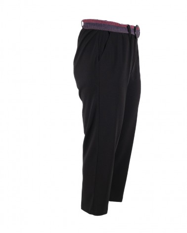 PANTALONE SCUBA GAMBASTRETTA CON CINTURA