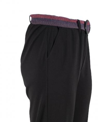 PANTALONE SCUBA GAMBASTRETTA CON CINTURA