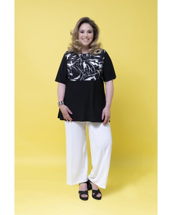 PANTALONE PALAZZO ELASTICO