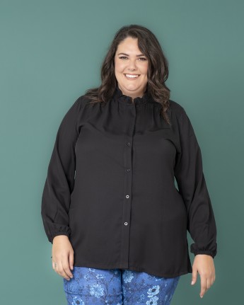 CAMICIA RASO COLLO ARRICCIO